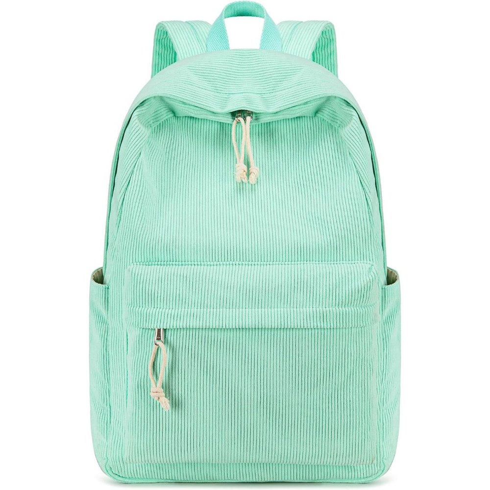 17'' Women Large Lightweight Laptop Casual High Corduroy School Bag - Picture 1 of 8